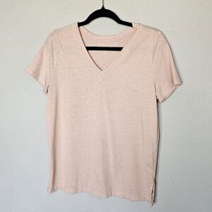 Mudd Womens Pink Short Sleeve V Neck Roadtrip‎ Tee Shirt Size M Medium